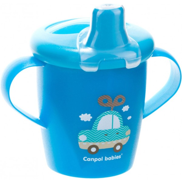 Фото - Чашка-непроливайка дитяча Canpol babies Toys синій, 250 мл. (31/200_blu)