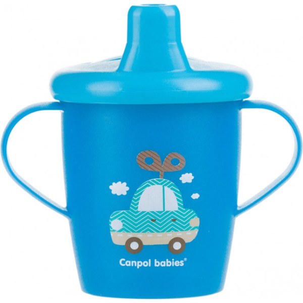 Фото - Чашка-непроливайка дитяча Canpol babies Toys синій, 250 мл. (31/200_blu)