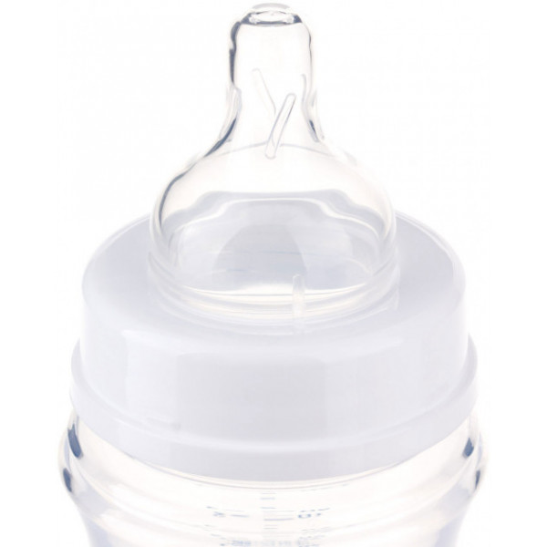 Фото - Пляшка для годування Canpol babies Антиколікова з широким горлом Easy Start Newborn Baby рожеві квіти, 120 мл. (35/216_pin)