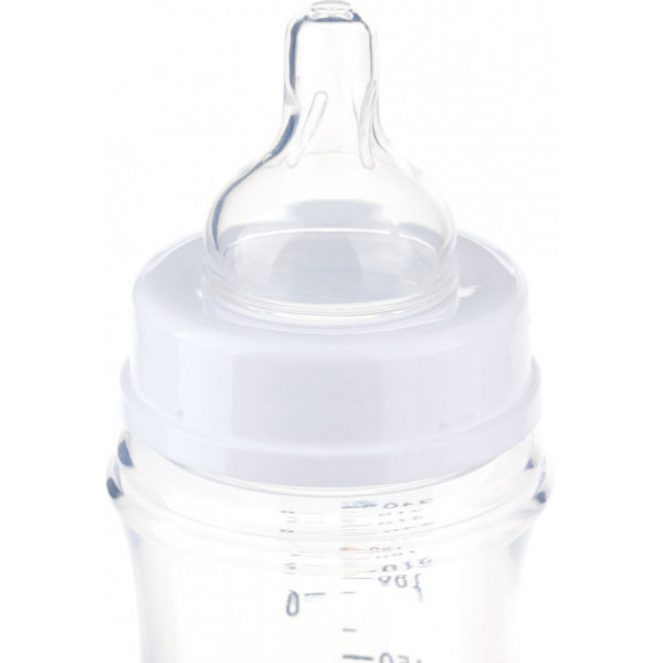 Фото - Пляшка для годування Canpol babies Антиколікова з широкою шийкою Easy Start-Newborn baby рожеві квіти, 240 мл. (35/217_pin)