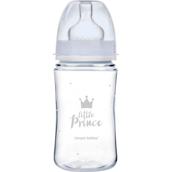 Фото - Пляшка для годування Canpol babies антиколікова з широким горлом PP Easy Start, Royal baby синя, 240 мл. (35/234_blu)