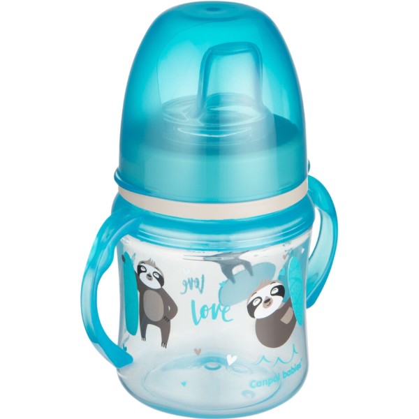 Фото - Поїльник-непроливайка дитячий Canpol babies Навчальний EasyStart Sweet Fun синій, 120 мл. (35/207_blu)