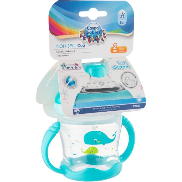 Фото - Чашка-непроливайка детская Canpol babies Sweet fun синий, 180 мл. (57/300_blu)