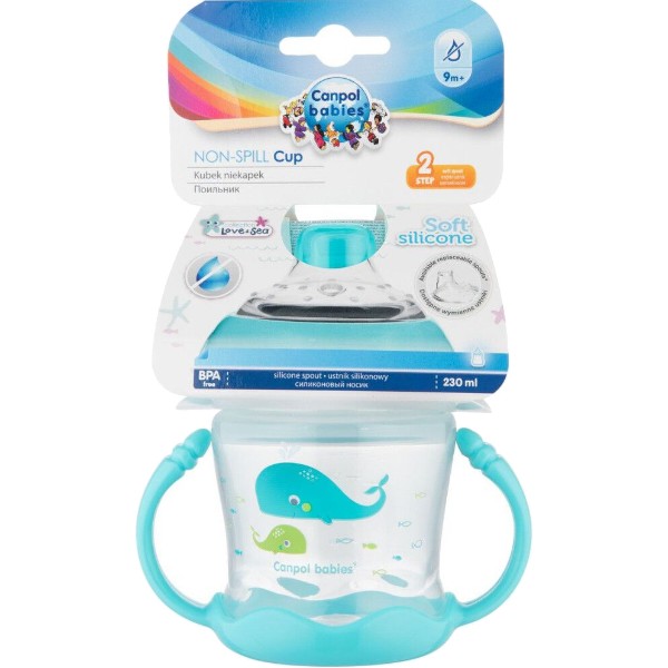 Фото - Чашка-непроливайка детская Canpol babies Sweet fun синий, 180 мл. (57/300_blu)