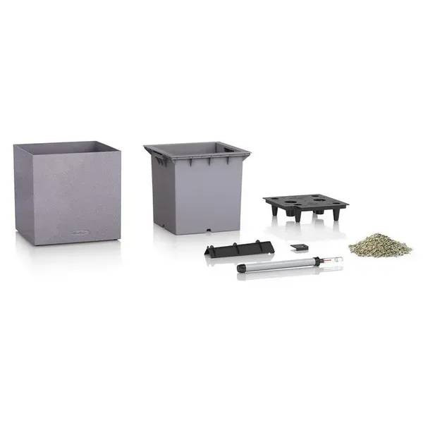 Фото - Вазон Lechuza CANTO Stone 30 low кварцовий білий 13707