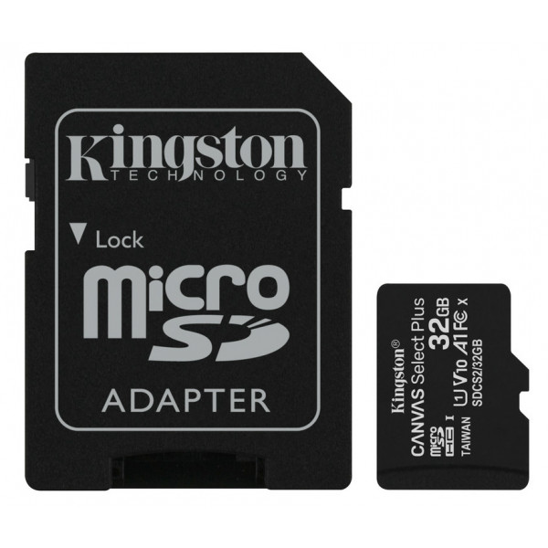 Фото - Карта пам'яті Kingston microSDHC 32Gb Canvas Select+ A1 + adapter (SDCS2/32GB)