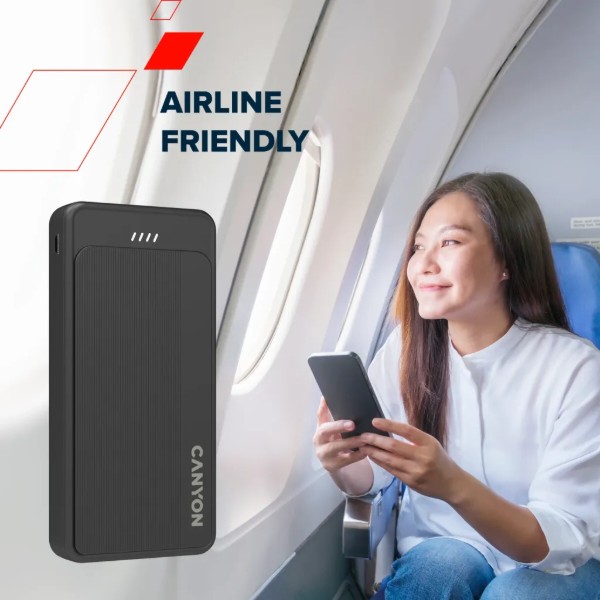 Фото - Батарея мобільна Canyon OnPower 200 20000mAh Black (CNS-CPB200B)