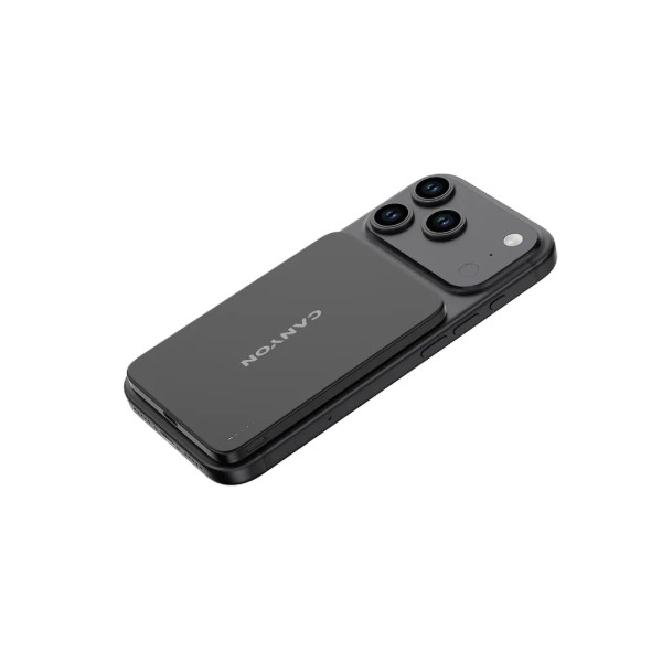Фото - Батарея мобильная Canyon OnPower 503 Air 3000mAh Ultra-Slim Magnetic Wireless, Full Metal Body, 5.8mm Thin Design, USB-C Charging, Dark Grey (CNS-CPB503DG)