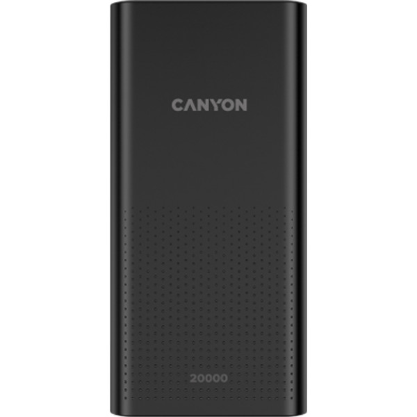 Фото - Батарея мобільна Canyon 20000mAh Black (CNE-CPB2001B)