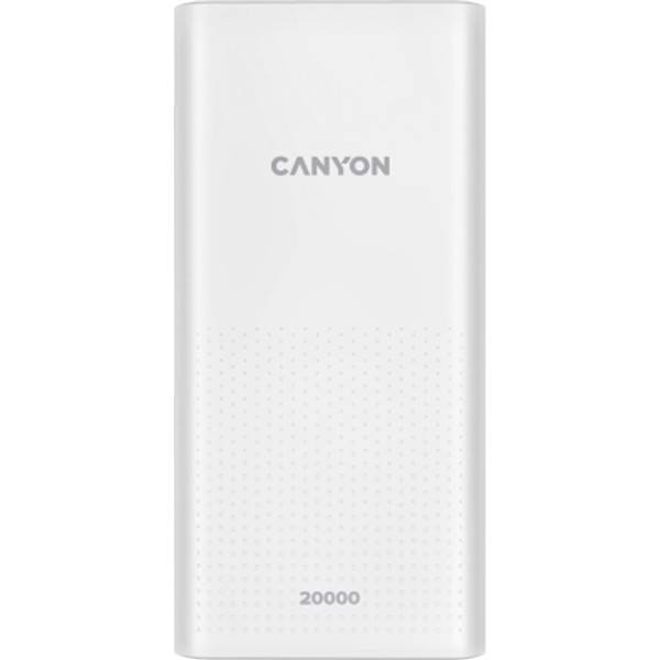 Фото - Батарея мобильная Canyon 20000mAh White (CNE-CPB2001W)