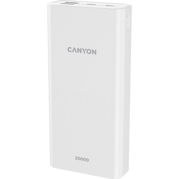 Фото - Батарея мобильная Canyon 20000mAh White (CNE-CPB2001W)