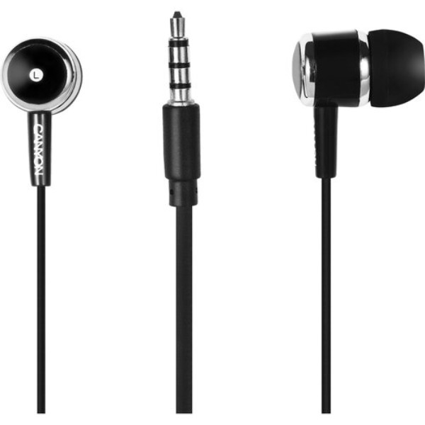 Фото - Наушники вкладыши проводные Canyon CNE-CEPM01B Black