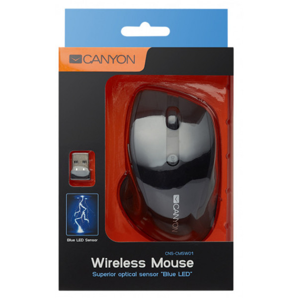 Фото - Мышь беспроводная Canyon CNS-CMSW01B