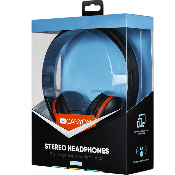 Фото - Наушники накладные проводные Canyon CNS-CHP4B Black