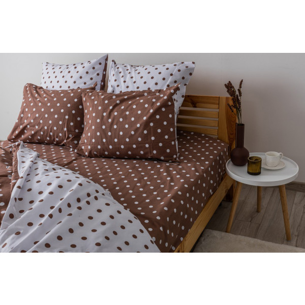 Фото - Комплект постельного белья ТЕП Happy Sleep Cappuccino Dots (2-03796_25130)