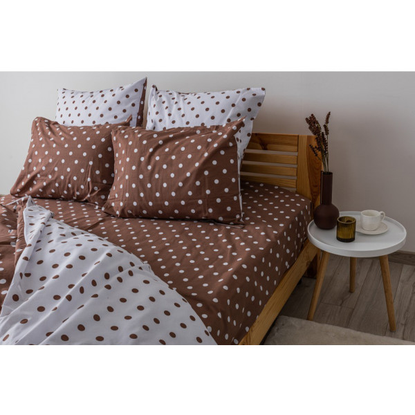 Фото - Комплект постільної білизни ТЕП Happy Sleep Cappuccino Dots (2-03794_25127)