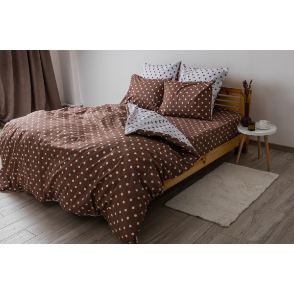 Фото - Комплект постельного белья ТЕП Happy Sleep Cappuccino Dots (2-03795_25128)