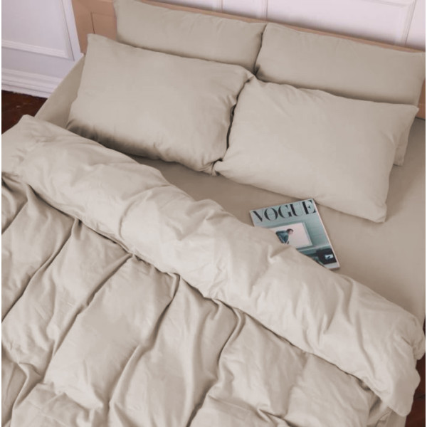 Фото - Комплект постільної білизни MirSon 004 Cappuchino 2x143x210 см (2200009649233)