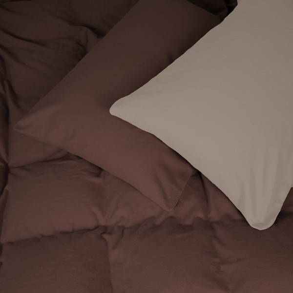 Фото - Комплект постільної білизни MirSon 004-003 Cappuchino/Brown 2x143x210 см (2200009658013)