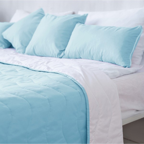 Фото - Покрывало двуспальное Sonex Capri 220x240 см Голубой с белым (SO102402)