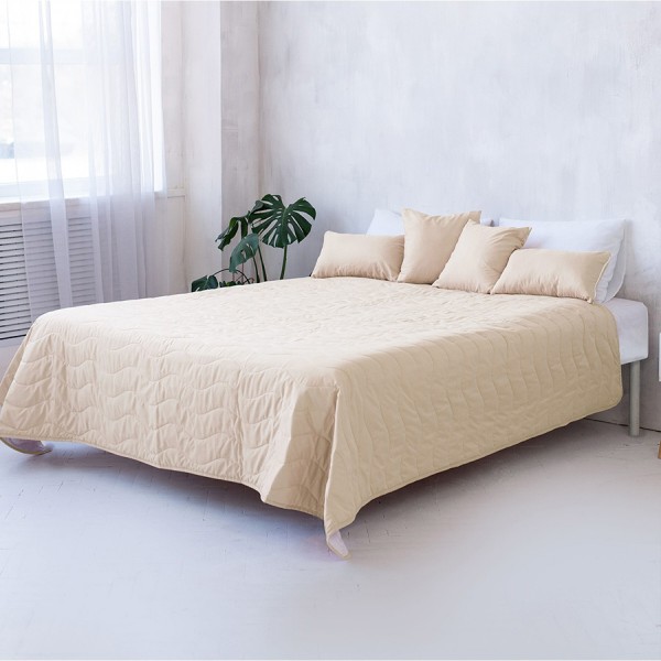 Фото - Покривало двоспальне Sonex Capri 220x240 см Жовто-біле (SO102404)
