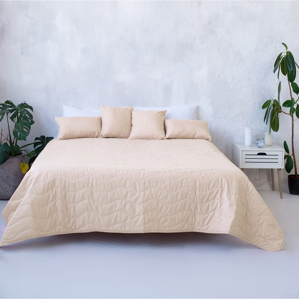 Фото - Покривало двоспальне Sonex Capri 220x240 см Жовто-біле (SO102404)