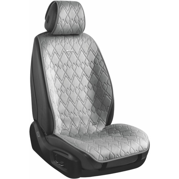 Фото - Комплект накидок на сидіння автомобіля CarLife Racer grey (SC20204)