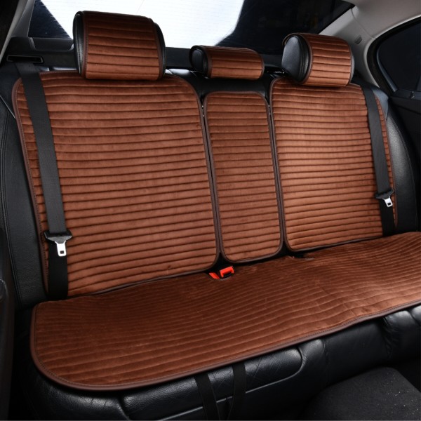 Фото - Комплект накидок на сидіння автомобіля CarLife Sport coffee (SC10404)
