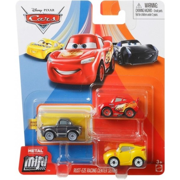 Фото - Ігровий набір Cars Mattel з 3 металевих міні-гонщиків (в ас.) (GKG01)