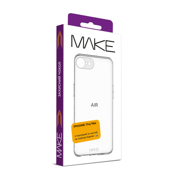 Фото - Чехол для смартфона MAKE Air for Apple iPhone 17e/16e  (MCA-AI17E/16E)