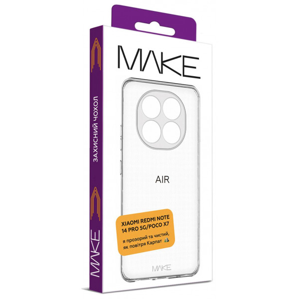 Фото - Чохол для смартфону MAKE Air Xiaomi Redmi Note 14 Pro+ 5G (MCA-XRN14PP5G)