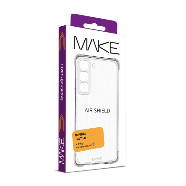 Фото - Чохол для смартфону MAKE Airshield Infinix Hot 50 (MCAS-IH50)