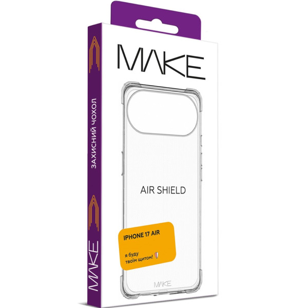 Фото - Чохол для смартфону MAKE AirShield for Apple iPhone 17 Air (MCAS-AI17A)