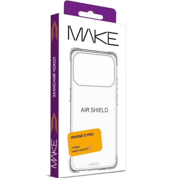 Фото - Чохол для смартфону MAKE AirShield for Apple iPhone 17 Pro (MCAS-AI17P)