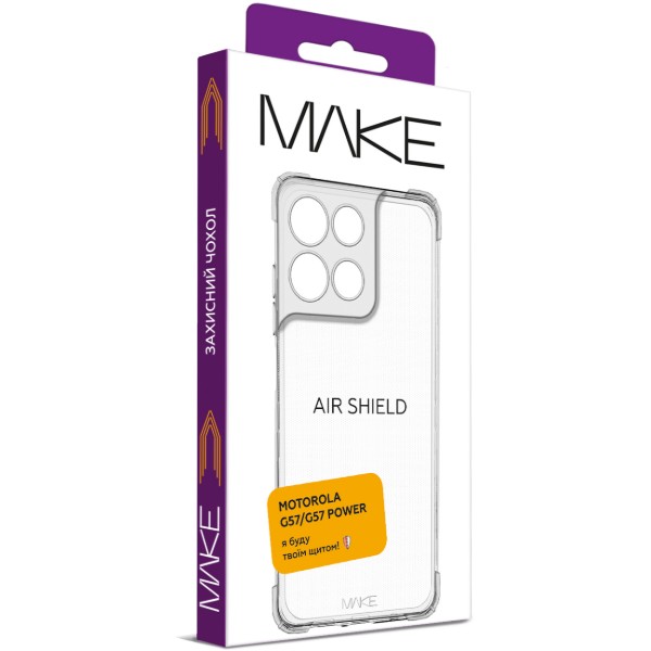 Фото - Чохол для смартфону MAKE AirShield for Motorola G57/G57 Power (MCAS-MG57/57P)