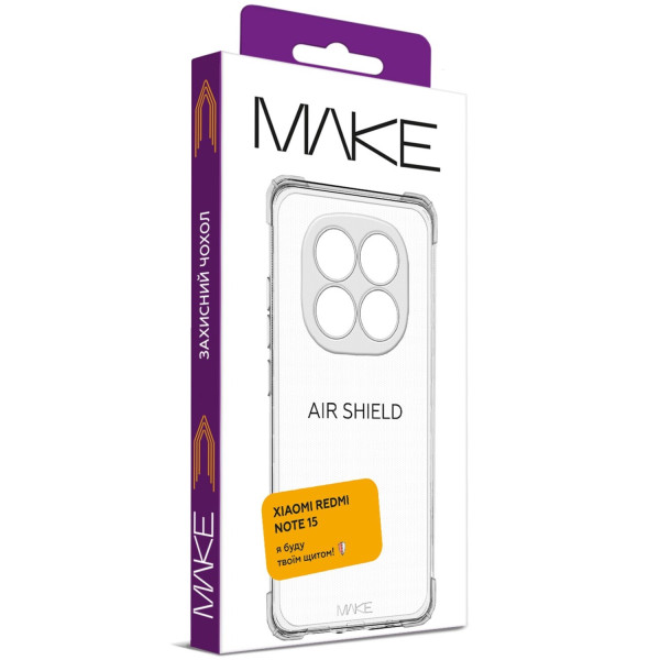 Фото - Чехол для смартфона MAKE AirShield for Xiaomi Redmi Note 15, (MCAS-XRN15)