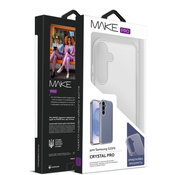 Фото - Чехол для смартфона MAKE Crystal Pro for Samsung S25 FE (MCC-SS25FE)