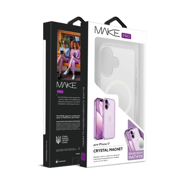 Фото - Чехол для смартфона MAKE Crystal Magnet for Apple iPhone 17 (MCCM-AI17)