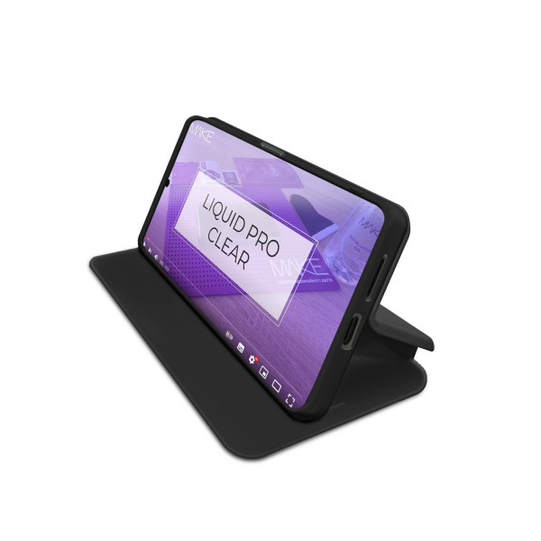 Фото - Чохол для смартфону MAKE Motorola G55 Flip Black (MCP-MG55BK)