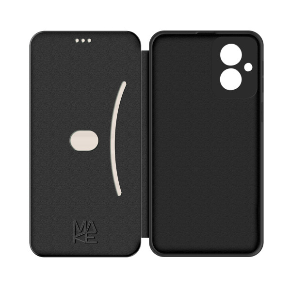 Фото - Чохол для смартфону MAKE Motorola G55 Flip Black (MCP-MG55BK)