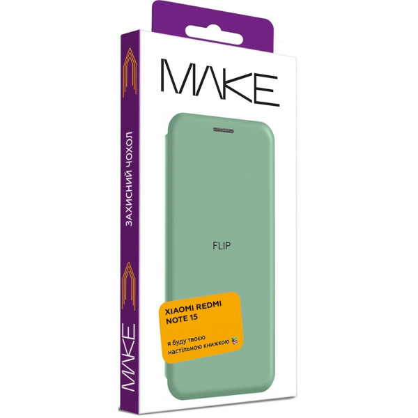 Фото - Чехол для смартфона MAKE Flip for Xiaomi Redmi Note 15, Forest Green (MCP-XRN15FG)