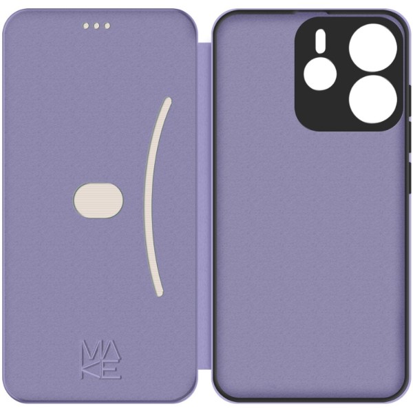 Фото - Чехол для смартфона MAKE Flip Xiaomi Redmi Note 14 4G Mist Purple (MCP-XRN144GPL)