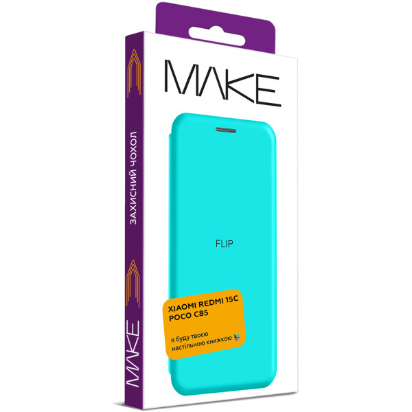 Фото - Чехол для смартфона MAKE Flip for Xiaomi Redmi 15C/Poco C85, Mint Green (MCP-XR15CMG)