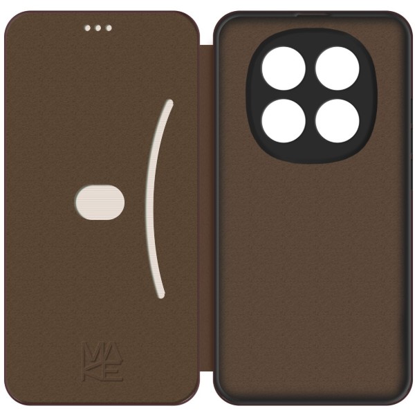 Фото - Чохол для смартфону MAKE Flip for Xiaomi Redmi Note 15 Pro+, Mocha Brown (MCP-XRN15PPMB)