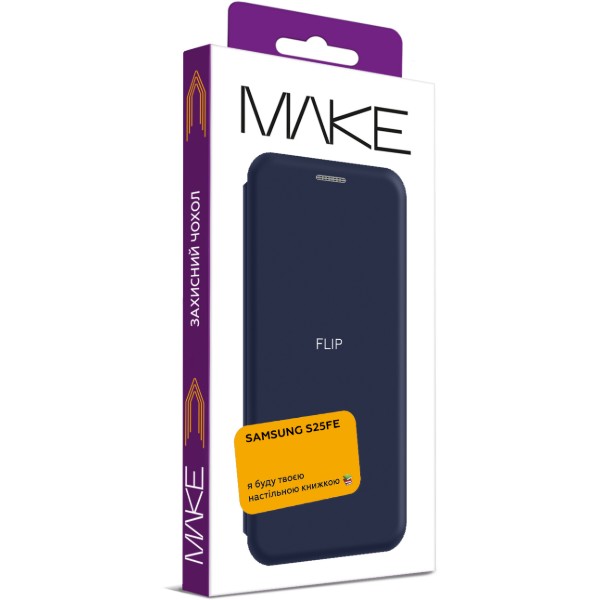 Фото - Чохол для смартфону MAKE Flip for Samsung S25 FE, Navy (MCP-SS25FENV)
