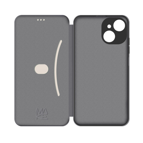 Фото - Чохол для смартфона MAKE Flip for Tecno Spark 40C, Titanium Grey (MCP-TS40CTG)