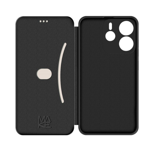 Фото - Чехол для смартфона MAKE Flip for Xiaomi Redmi Note 14 4G Black (MCP-XRN144G)