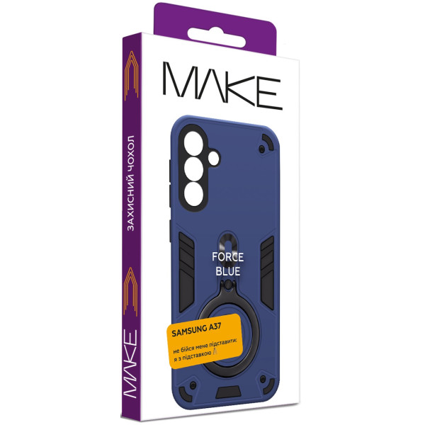 Фото - Чохол для смартфону MAKE Force for Samsung A37, Blue (MCRC-SA37BL)