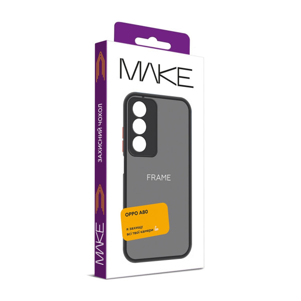 Фото - Чохол для смартфону MAKE Oppo A80 Frame Black (MCF-OA80BK)
