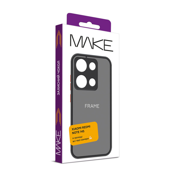 Фото - Чохол для смартфону MAKE Xiaomi Redmi Note 14S Frame Black (MCF-XRN14SBK)